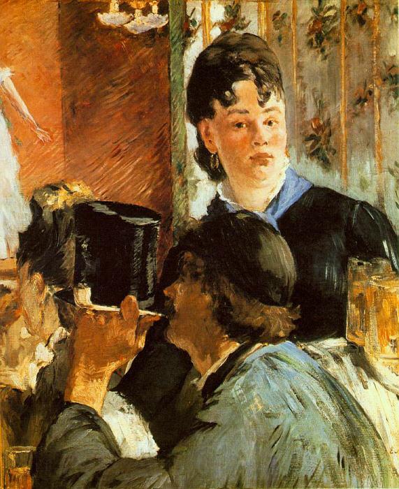 Edouard Manet The Waitress Norge oil painting art